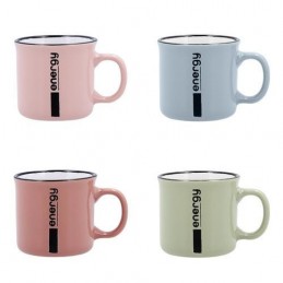 TAZA CERÁMICA COLOR SURTID...