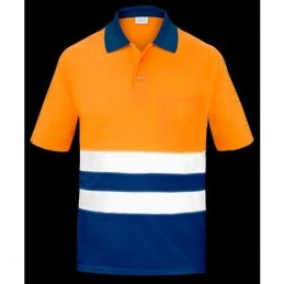 POLO A.V. BICOLOR NARANJA...