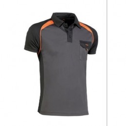 POLO COOL WAY NEGRO/NARANJA...