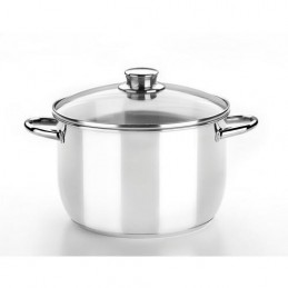 OLLA CON TAPA CRISTAL 32CM....