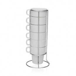 SET 6 TAZAS CAFE C/STAND...